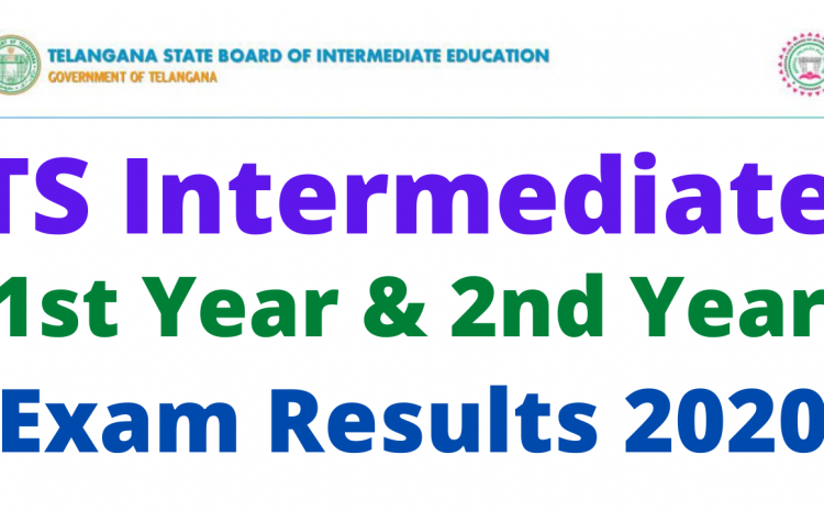  Telangana Inter 1st year and 2nd-year Exam Results 2020