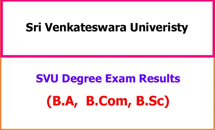  Sri Venkateswara University UG 3rd Sem Nov 2019 Exam Results